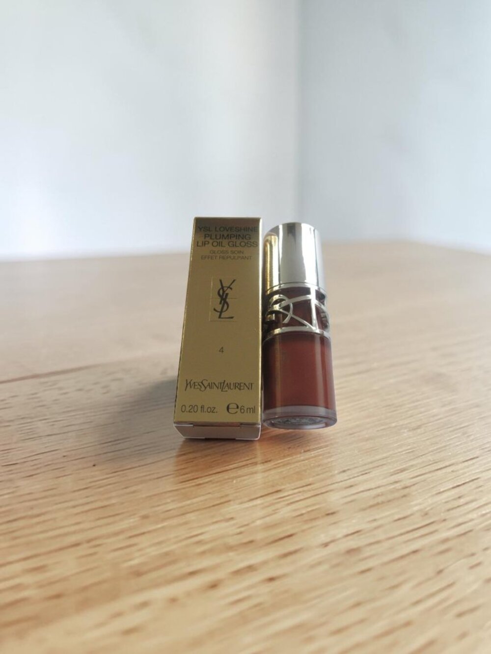 YSL Loveshine Plumping Lip Oil Gloss -  4 - HONEY PURE LOVE, NWT